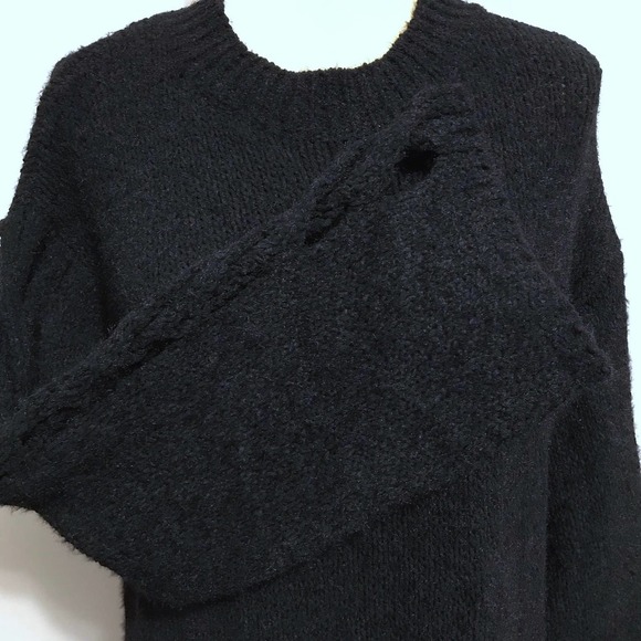 Angie NWT Black Sweater Dress Women Various - Picture 4 of 10